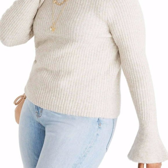 Madewell Sweaters - Madewell Ruffle Cuff Pullover Sweater 2X